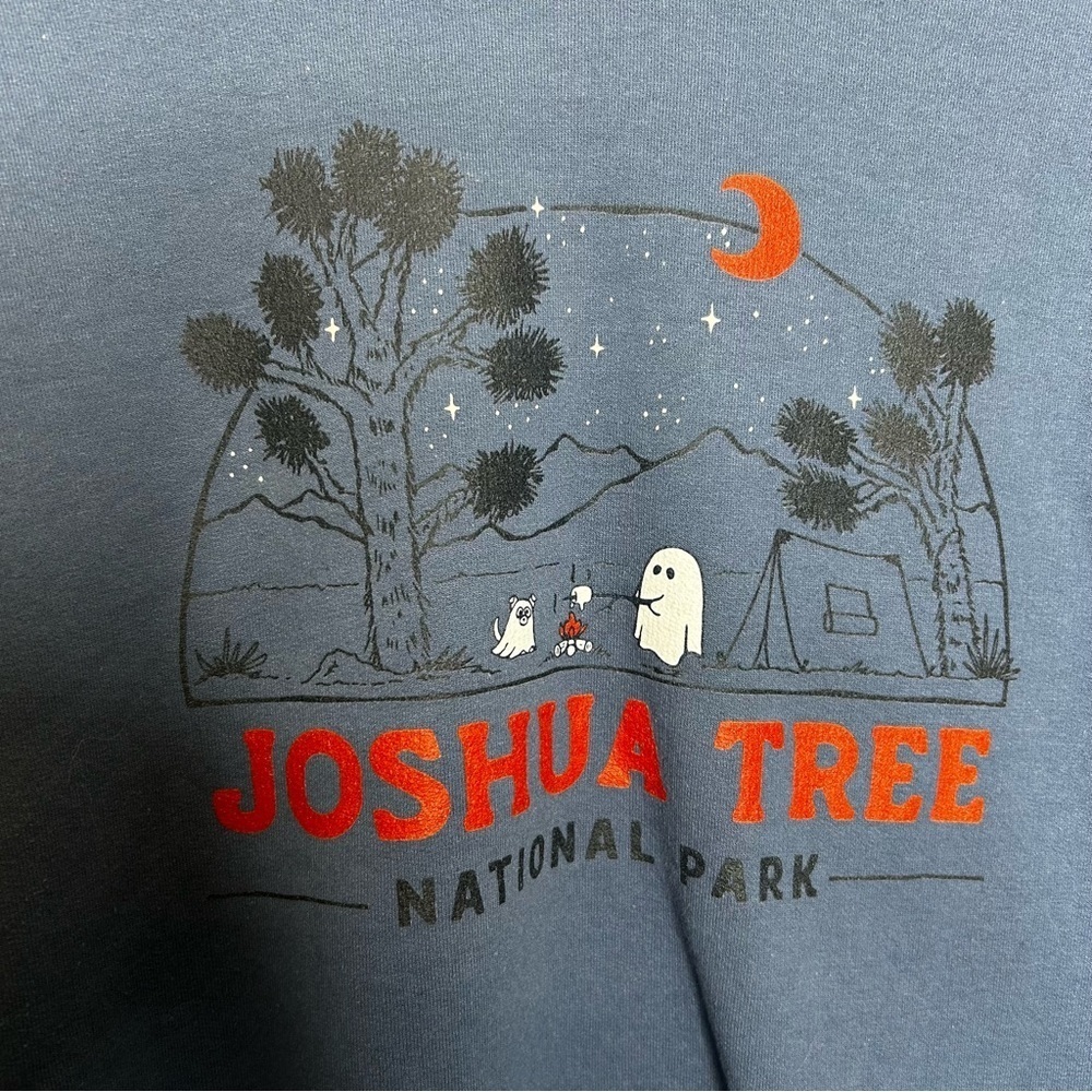 Joshua Tree National Park Cute Halloween Ghost Sweatshirt – Size M - Picture 2 of 6